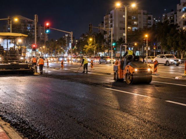 עבודות בכביש - אילוסטרציה