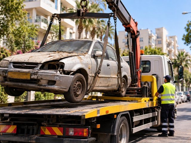 אילוסטרציה פינוי גרוטאת רכב
